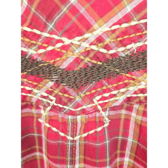 Ariat Retro Fit Mens Plaid Western Snap Front Shirt XL - Picture 6 of 9